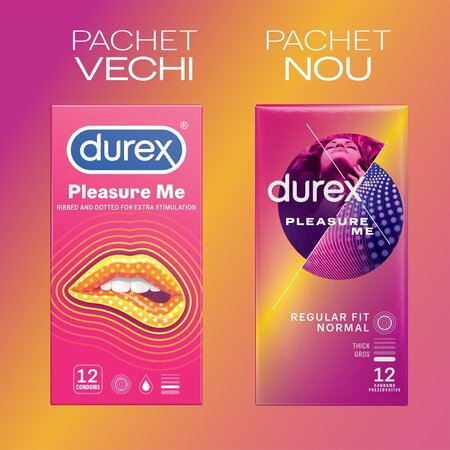 Prezervative Pleasure Me, 12 bucati, Durex 606855