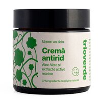 Crema antirid de fata cu aloe vera si extracte active marine, 60 ml, Trio Verde
