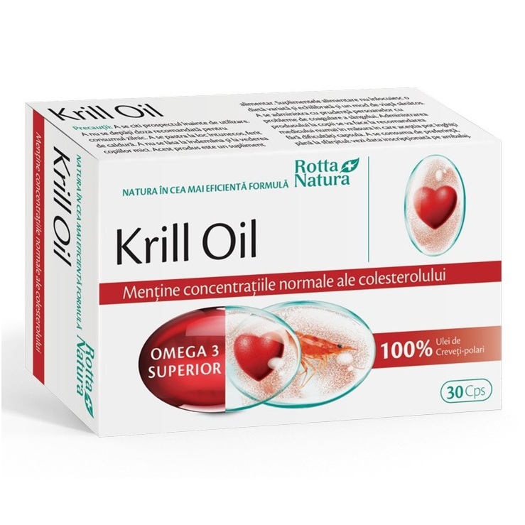 Krill Oil, 500 mg, 30 capsule, Rotta Natura