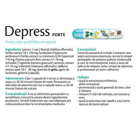 Depress Forte, 30 capsule, Rotta Natura 598054
