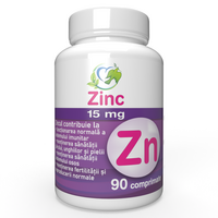 Zinc, 15 mg, 90 comprimate, Justin Pharma