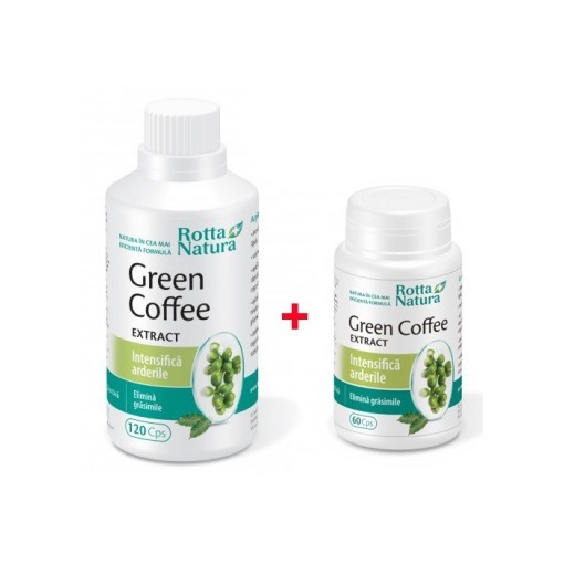 Green Coffee Extract 120 capsule + Green Coffee Extract 60 capsule, Rotta Natura