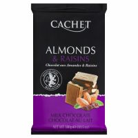 Ciocolata Milk Almond & Raisins, 300g, Cachet 