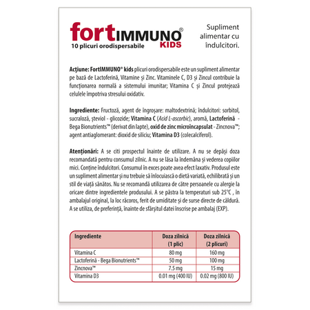FortImmuno Kids, 10 plicuri, Dr. Phyto 590821