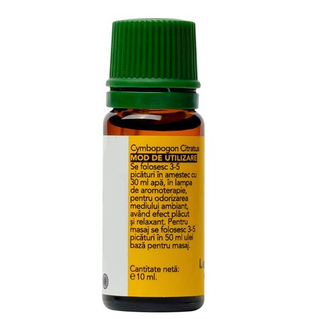 Ulei esential de lemongrass, 10 ml, Solaris 661502