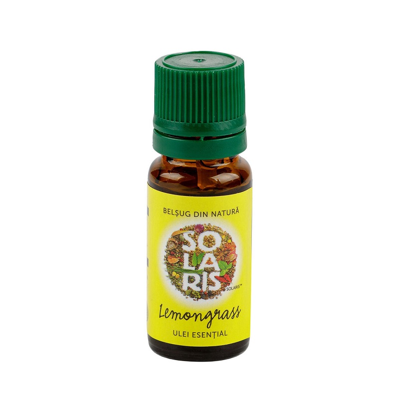 Ulei esential de lemongrass, 10 ml, Solaris