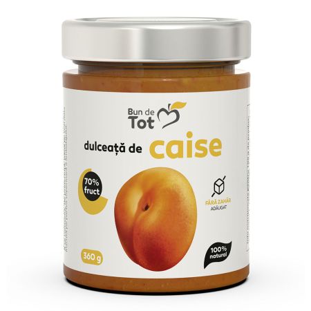 Dulceata de caise fara zahar, 360g, Dacia Plant