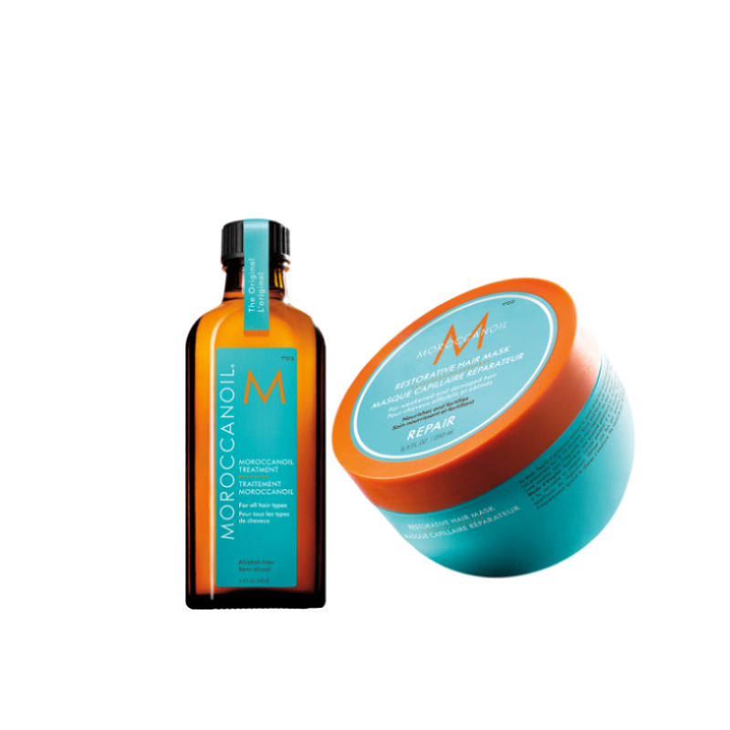 Pachet Tratament + Masca Repair, 100 ml + 250 ml, Moroccanoil