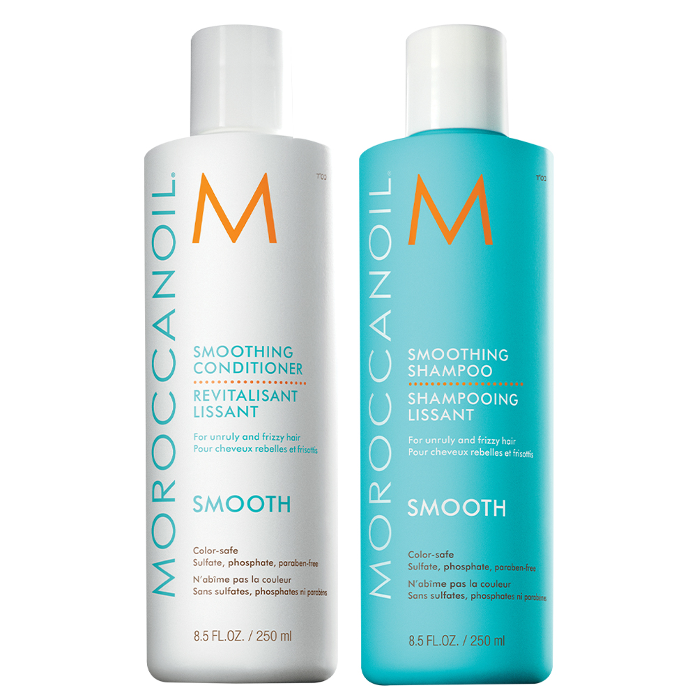 Pachet Sampon + Balsam Smoothing, 250 ml + 250 ml, Moroccanoil