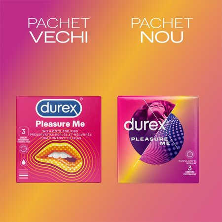 Prezervative Pleasure Me, 3 bucati, Durex 606847