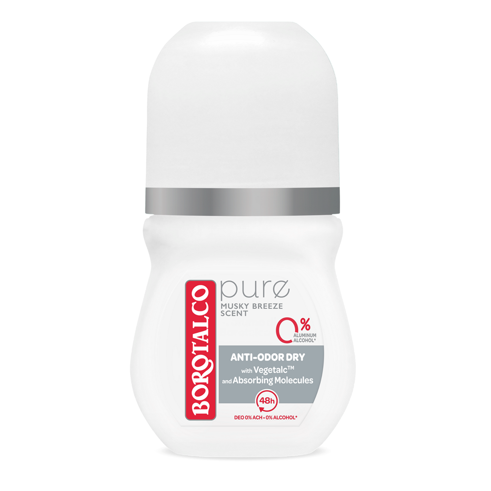 Deodorant roll-on Pure Musk, 50 ml, Borotalco