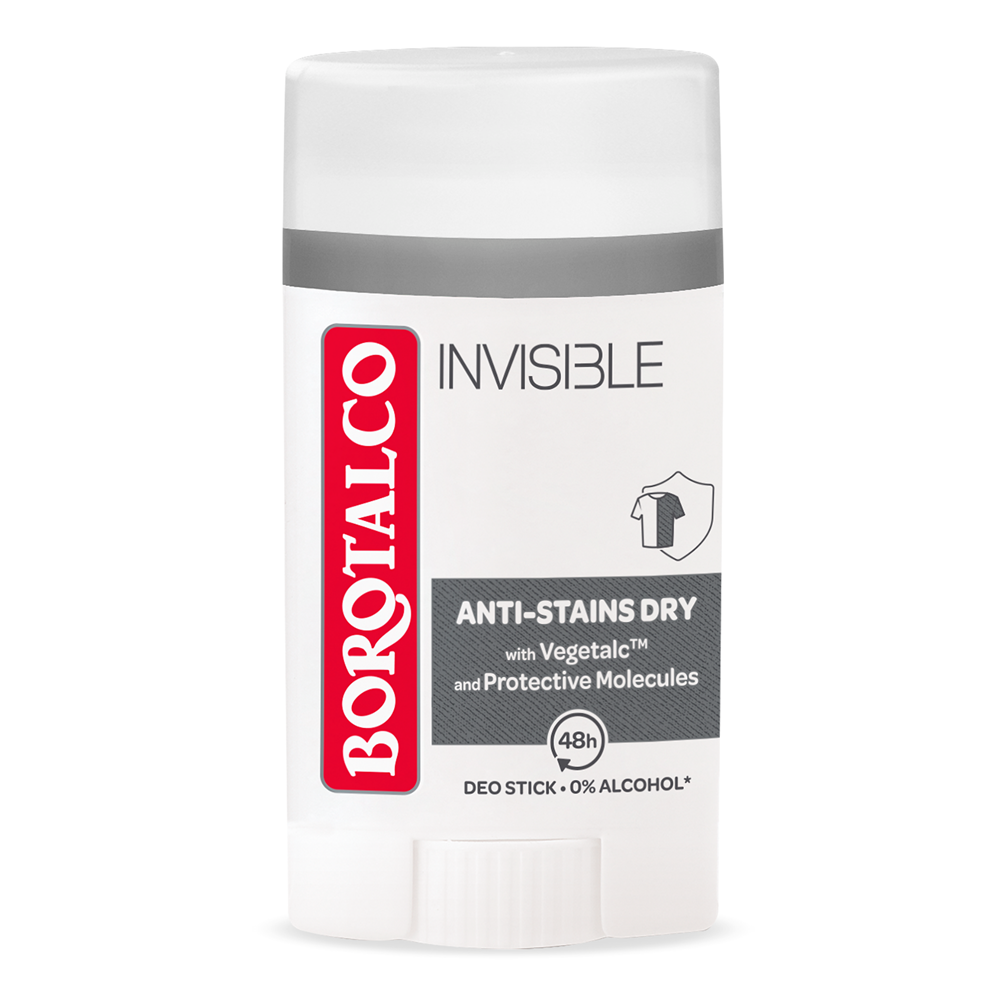 Deodorant stick Invisible, 40 ml, Borotalco