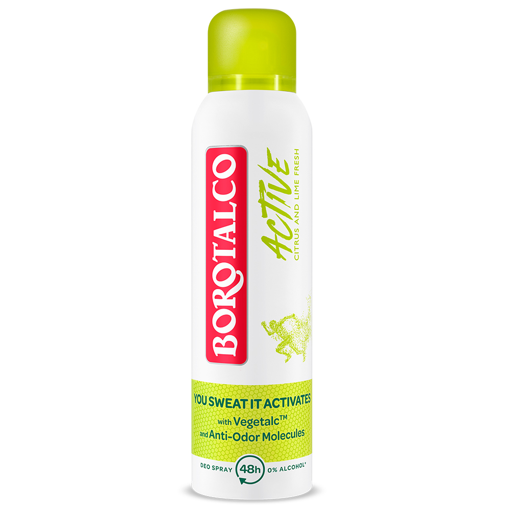 Deodorant spray Active Citrus and Lime, 150 ml, Borotalco