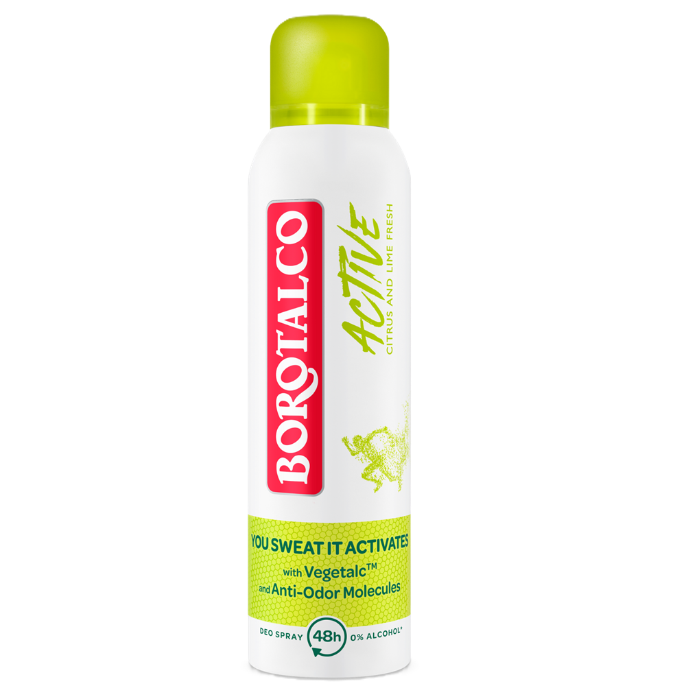 Deodorant spray antiperspirant Active Citrus and Lime, 150 ml, Borotalco