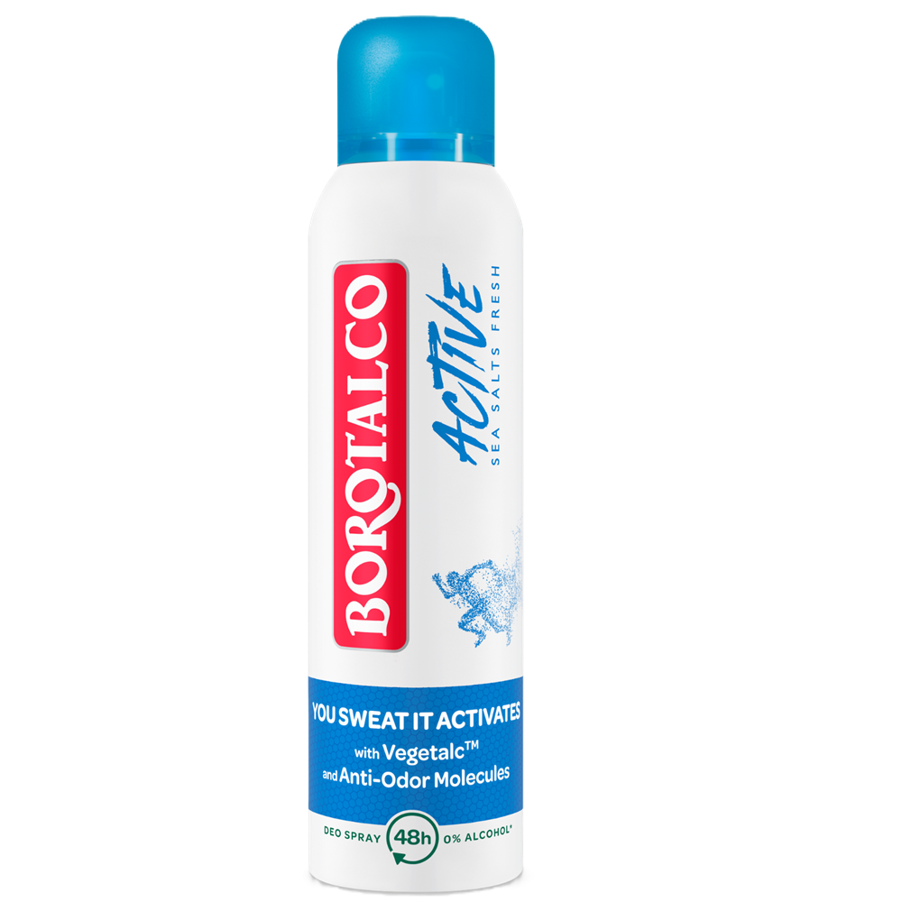 Deodorant spray antiperspirant Active Sea Salts, 150 ml, Borotalco