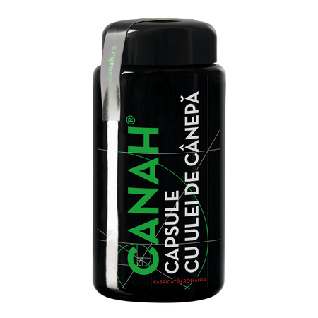 Capsule cu ulei de Canepa, 90 bucati, Canah