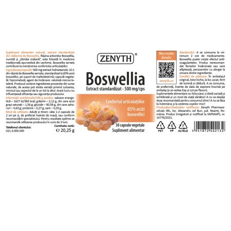 Boswelia, 500 mg, 30 capsule, Zenyth 702903