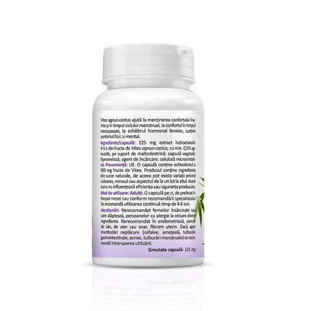 Vitex Agnus - Castus, 225 mg, 30 capsule vegetale, Zenyth 619209
