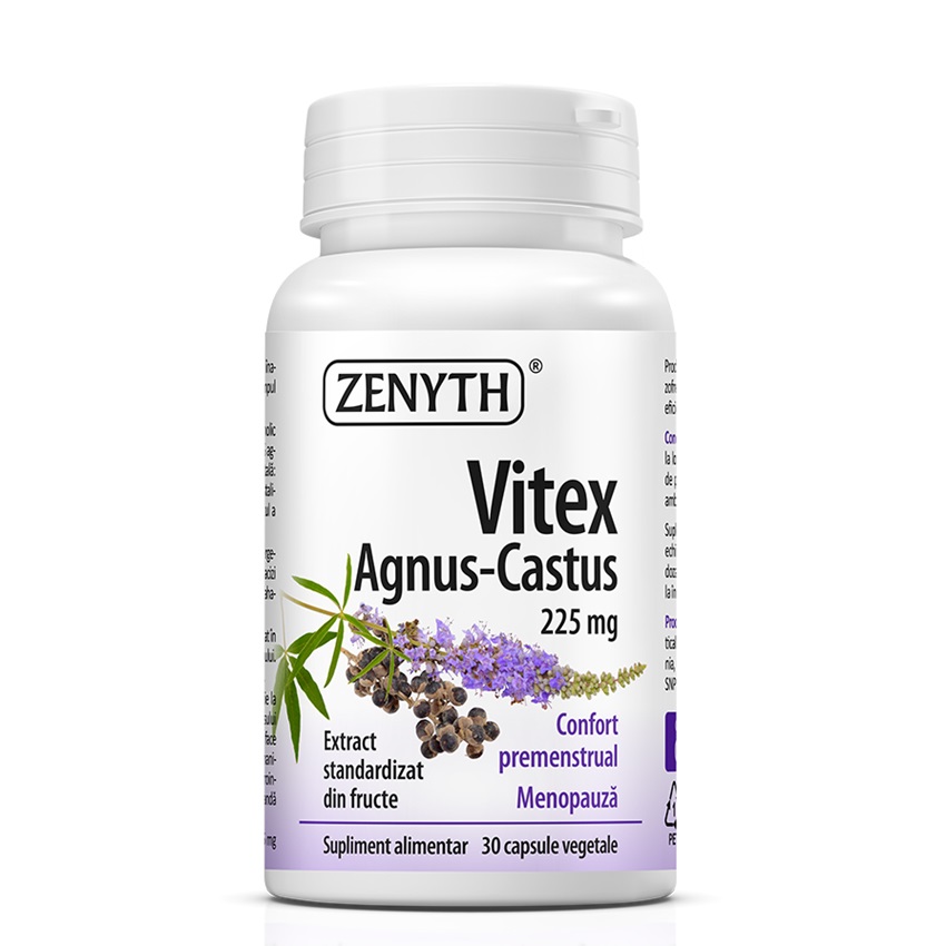 Vitex Agnus - Castus, 225 mg, 30 capsule vegetale, Zenyth