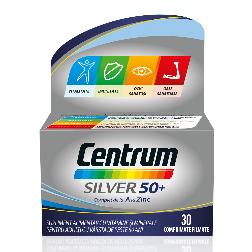 Centrum de la A la Z Silver 50+, 30 comprimate, Gsk