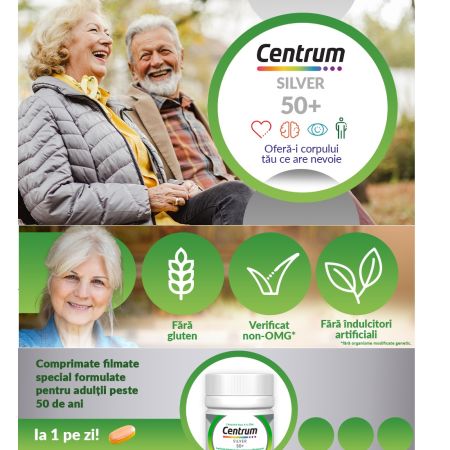 Centrum de la A la Z Silver 50+, 30 comprimate, Gsk 642122