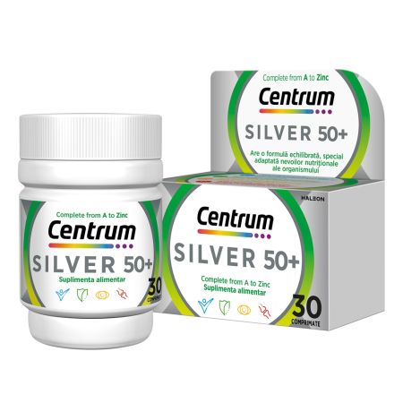 Centrum de la A la Z Silver 50+, 30 comprimate, Gsk