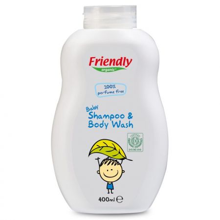 Sampon fara parfum pentru bebe, 400 ml, Friendly Organic