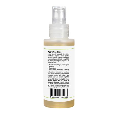 Ulei corp pentru bebe, 100 ml, Friendly Organic 703117
