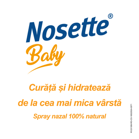 Spray nazal apa de mare izotonica Nosette Baby, 50 ml, Dr. Reddys 589196