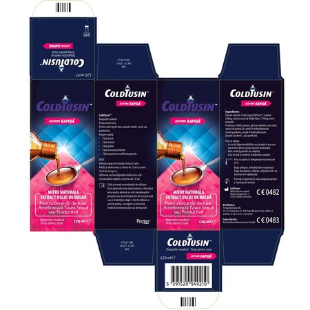 Sirop de tuse cu ingrediente naturale Coldtusin, 120 ml, Perrigo 697635