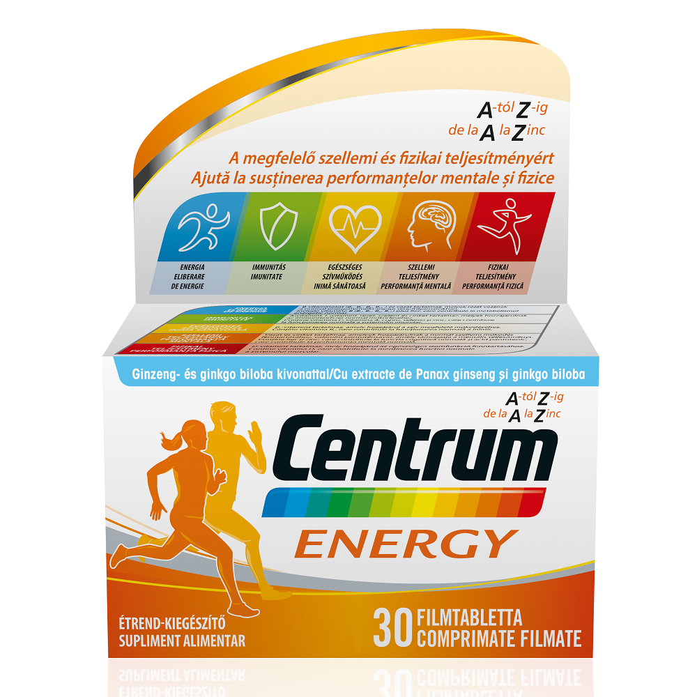 Centrum Energy, 30 comprimate filmate, Gsk