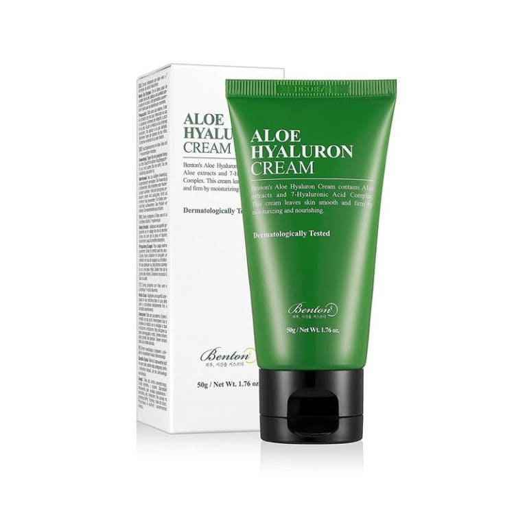 Crema hidratanta cu Aloe Vera si Acid Hialuronic, 50 g, Benton