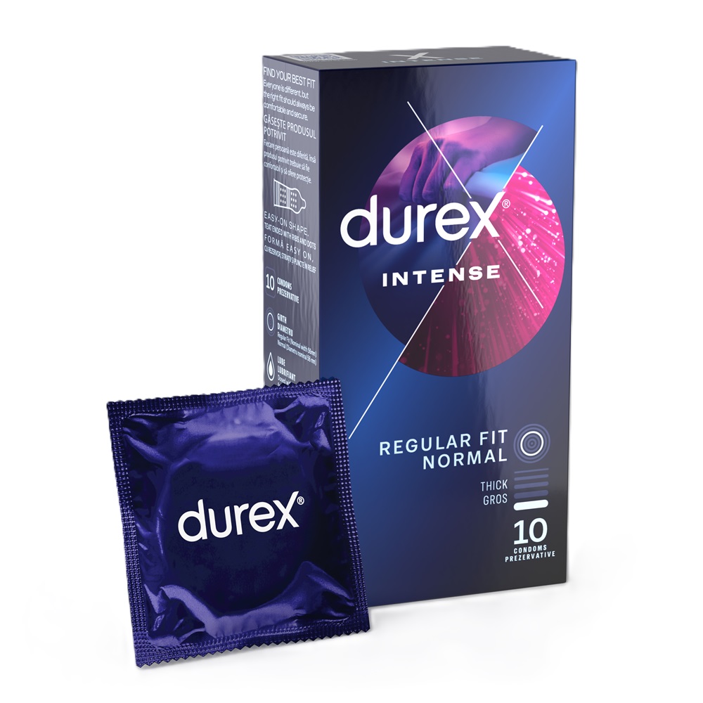 Prezervative Intense, 10 bucati, Durex