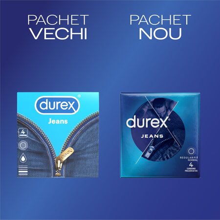 Prezervative Jeans, 4 bucati, Durex 606793