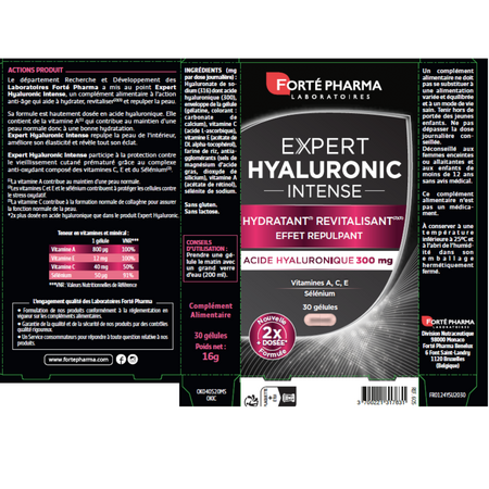 Acid Hialuronic Expert Intense, 30 capsule, Forte Pharma 705544