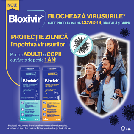 Spray oral gel Bloxivir, 20 ml, USP Romania 518572