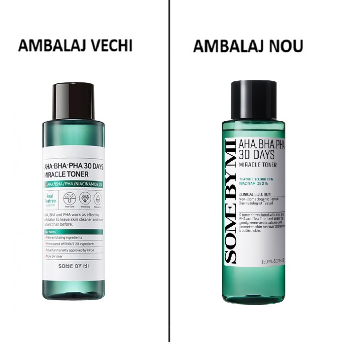 Toner cu AHA-BHA-PHA 30 Days Miracle, 150 ml, Some By Mi