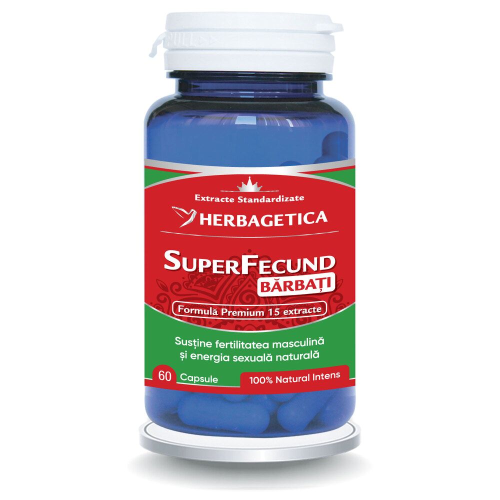 SuperFecund Barbati, 60 capsule, Herbagetica