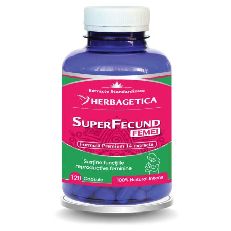 Superfecund femei, 120 capsule, Herbagetica