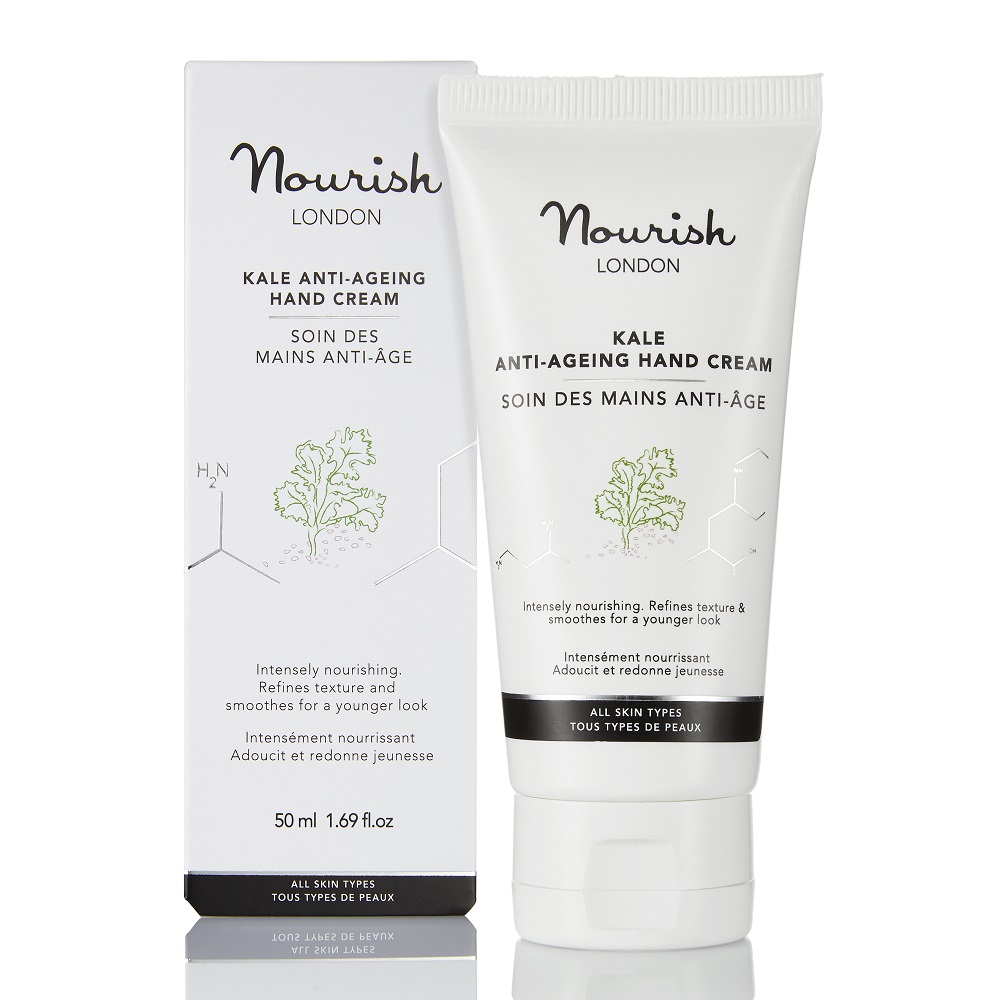 Crema de maini anti-imbatranire Kale Anti-Ageing Hand Cream, 50 ml, Nourish London