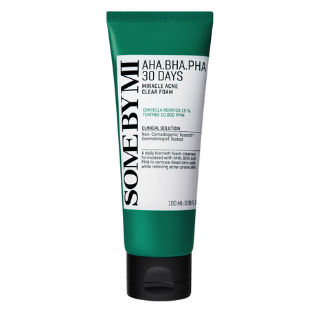 Spuma de curatare cu AHA-BHA-PHA 30 Days Miracle, 100 ml, Some By Mi 601047