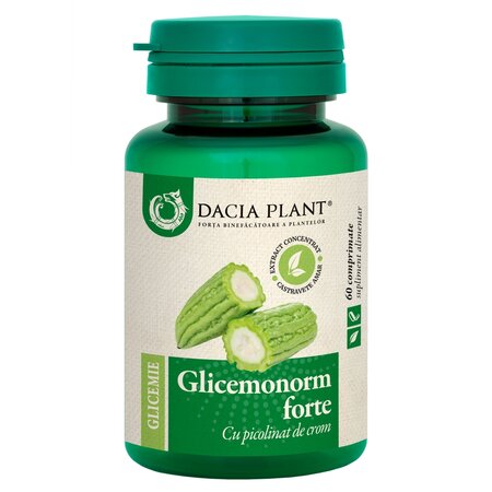 Glicemonorm Forte Experti in Extracte, 60 comprimate, Dacia Plant