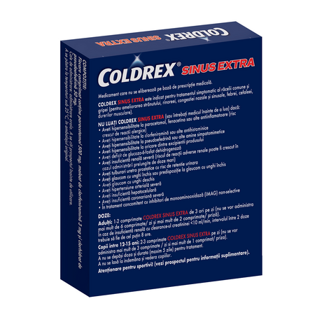 Coldrex Sinus Extra, 500mg/3mg/50mg, 10 comprimate, Perrigo 518984