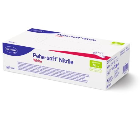 Manusi neprudrate din nitril Peha-Soft, Marimea M, 100 bucati, Hartmann
