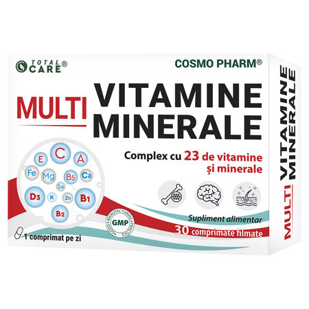 Multivitamine si Multiminerale, 30 tablete, Cosmopharm