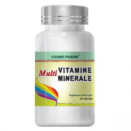 Multivitamine si Multiminerale, 30 tablete, Cosmopharm