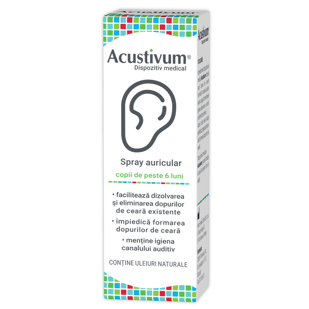 Spray auricular Acustivum, 20 ml, Zdrovit