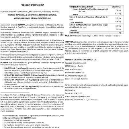 Dormax, 14 capsule, Zentiva 659878
