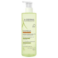 Gel de curatare 2 in 1 pentru piele uscata cu tendinta atopica Exomega Control, 500 ml, A-Derma