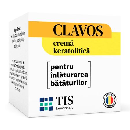 Crema keratolitica pentru indepartarea bataturilor Clavos, 4 g, Tis Farmaceutic